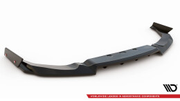 Mittlerer Cup Diffusor Heck Ansatz + Flaps für Nissan GTR R35 Facelift schwarz Hochglanz