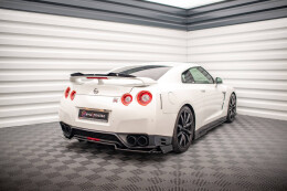 Mittlerer Cup Diffusor Heck Ansatz +Flaps für Nissan GTR R35 Facelift