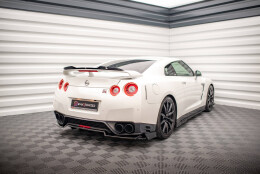 Mittlerer Cup Diffusor Heck Ansatz + Flaps passend für Nissan GTR R35 Facelift
