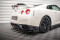 Mittlerer Cup Diffusor Heck Ansatz + Flaps für Nissan GTR R35 Facelift schwarz Hochglanz