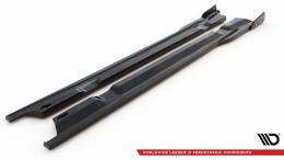 Seitenschweller Ansatz Cup Leisten + Flaps für Nissan GTR R35 Facelift