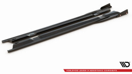 Seitenschweller Ansatz Cup Leisten + Flaps für Nissan GTR R35 Facelift