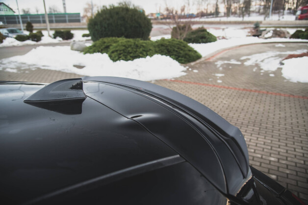Heck Spoiler Aufsatz Abrisskante V.1 passend für Toyota Yaris Mk4 schwarz Hochglanz