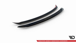 Heck Spoiler Aufsatz Abrisskante V.1 passend für Toyota Yaris Mk4 schwarz Hochglanz