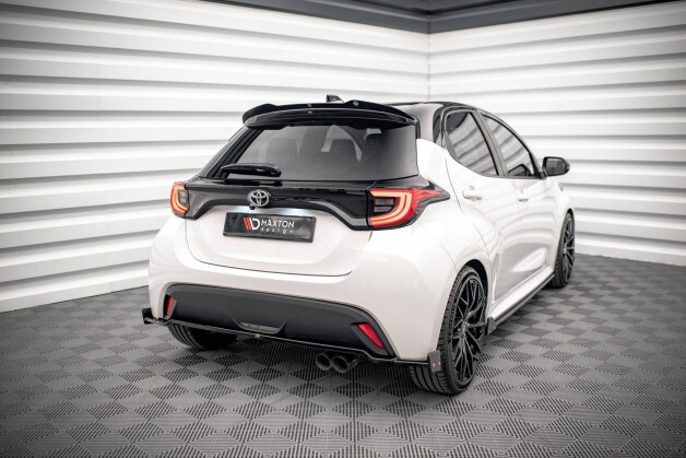 Heck Spoiler Aufsatz Abrisskante V.2 passend für Toyota Yaris Mk4 schwarz Hochglanz