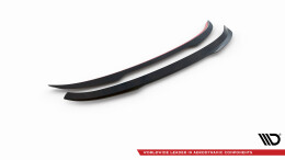 Heck Spoiler Aufsatz Abrisskante V.2 passend für Toyota Yaris Mk4 schwarz Hochglanz