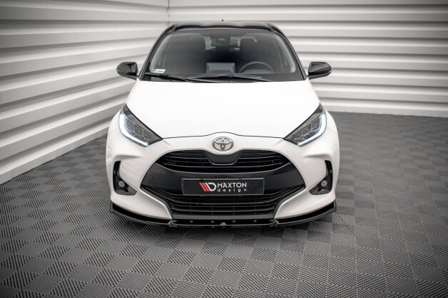 Cup Spoilerlippe Front Ansatz V.2 passend für Toyota Yaris Mk4 schwarz Hochglanz