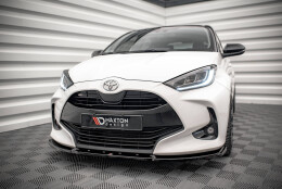 Cup Spoilerlippe Front Ansatz V.2 passend für Toyota Yaris Mk4 schwarz Hochglanz