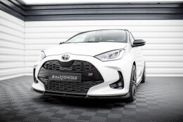 Cup Spoilerlippe Front Ansatz V.3 passend für Toyota Yaris Mk4 schwarz Hochglanz