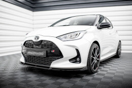 Cup Spoilerlippe Front Ansatz V.3 passend für Toyota Yaris Mk4 schwarz Hochglanz