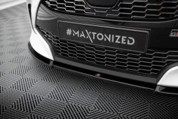 Street+ Spoilerlippe Front Ansatz V.3 passend für Toyota Yaris Mk4 schwarz Hochglanz