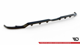Mittlerer Cup Diffusor Heck Ansatz V.2 passend für Toyota Yaris Mk4 schwarz Hochglanz