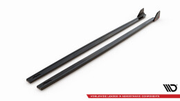 Seitenschweller Ansatz Cup Leisten V.1 passend für + Flaps passend für Toyota Yaris Mk4