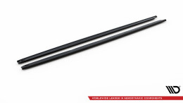 Seitenschweller Ansatz Cup Leisten V.2 passend für Toyota Yaris Mk4 schwarz Hochglanz