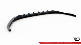 Cup Spoilerlippe Front Ansatz V.1 passend für Audi A3 8Y schwarz Hochglanz