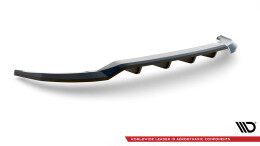 Mittlerer Cup Diffusor Heck Ansatz DTM Look passend für Audi A3 Sportback 8Y schwarz Hochglanz