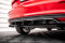 Mittlerer Cup Diffusor Heck Ansatz DTM Look passend für Audi A3 Sportback 8Y schwarz Hochglanz
