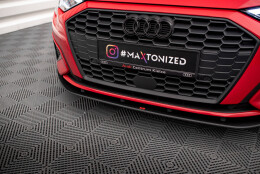 Street Pro Cup Spoilerlippe Front Ansatz passend für Audi A3 8Y SCHWARZ