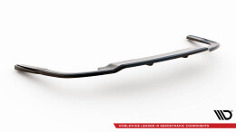 Mittlerer Cup Diffusor Heck Ansatz DTM Look passend für Audi A5 S-Line F5 Facelift schwarz Hochglanz