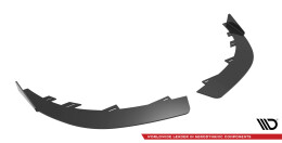 Front Stoßstange Flaps für Ford Fiesta ST Mk6 schwarz Hochglanz