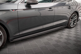 Street Pro Seitenschweller Ansatz Cup Leisten für Audi A5 S-Line / S5 Sportback F5