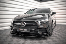 Street Pro Cup Spoilerlippe Front Ansatz für Mercedes A35 AMG AERO / AMG-Line W177 rot