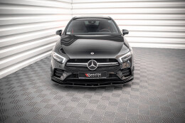 Street Pro Cup Spoilerlippe Front Ansatz für Mercedes A35 AMG / AMG-Line W177 rot