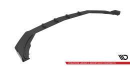 Street Pro Cup Spoilerlippe Front Ansatz für Mercedes A35 AMG AERO / AMG-Line W177 SCHWARZ+ HOCHGLANZ FLAPS