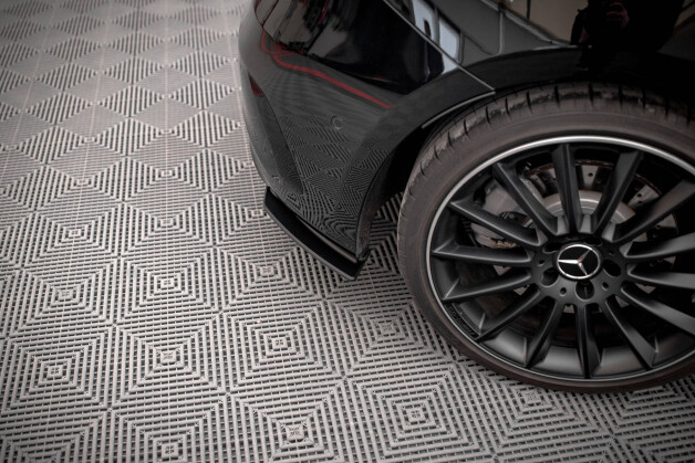 Street Pro Heckschürze Heck Ansatz Diffusor passend für Mercedes A35 AMG Hatchback W177 rot