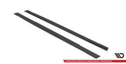 Street Pro Seitenschweller Ansatz Cup Leisten für Mercedes A35 AMG / AMG-Line W177 ROT