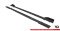 Street Pro Seitenschweller Ansatz Cup Leisten für Mercedes A35 AMG / AMG-Line W177 ROT+ HOCHGLANZ FLAPS