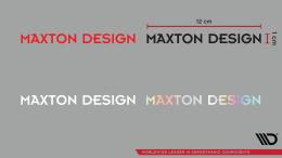 Maxton Sticker Red 03 Aufkleber Die Aufschrift ohne...