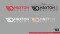 Maxton Sticker Holographic 05 Kleiner Logo-Aufkleber 15x2,8 cm holografische