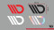 Maxton Design Sticker White 02 Aufkleber Logo ohne Schriftzug 10x5 cm