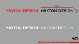 Maxton Design Sticker White 03 Aufkleber Schriftzug ohne...
