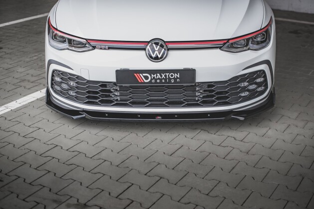 Cup Spoilerlippe Front Ansatz V.2 +Flaps für VW Golf 8 GTI, 219,00 €