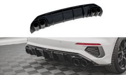 Heck Ansatz Diffusor + Endrohre für Audi A3 S-Line Sportback 8Y