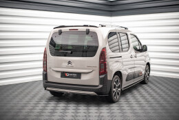 Heck Spoiler Aufsatz Abrisskante passend für Citroen Berlingo Mk3 schwarz Hochglanz