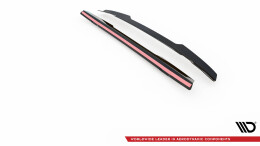 Heck Spoiler Aufsatz Abrisskante passend für Citroen Berlingo Mk3 schwarz Hochglanz