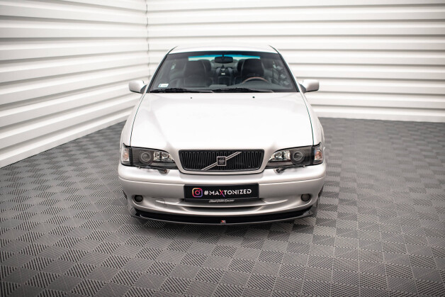 Cup Spoilerlippe Front Ansatz V.1 passend für Volvo C70 Mk1 schwarz Hochglanz
