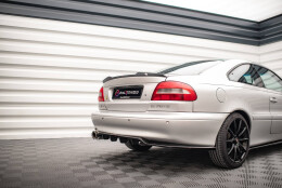 Mittlerer Cup Diffusor Heck Ansatz DTM Look passend für Volvo C70 Mk1 schwarz Hochglanz