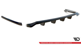 Mittlerer Cup Diffusor Heck Ansatz DTM Look passend für Volvo C70 Mk1 schwarz Hochglanz