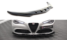 Cup Spoilerlippe Front Ansatz V.2 für Alfa Romeo Giulia Sport schwarz Hochglanz