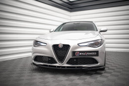 Cup Spoilerlippe Front Ansatz V.2 passend für Alfa Romeo Giulia Sport schwarz Hochglanz