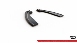 Heck Ansatz Flaps Diffusor passend für BMW X6 M F86 schwarz Hochglanz