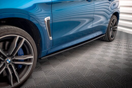 Street+ Seitenschweller Leisten passend für BMW X6 M F86 schwarz Hochglanz