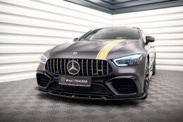 Cup Spoilerlippe Front Ansatz V.3 für Mercedes-AMG GT 63S 4-türer Coupe Aero schwarz Hochglanz