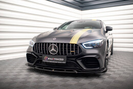 Cup Spoilerlippe Front Ansatz V.3 passend für Mercedes-AMG GT 63S 4-Door Coupe Aero schwarz Hochglanz