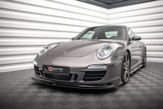 Cup Spoilerlippe Front Ansatz V.1 passend für Porsche 911 Carrera GTS 997 Facelift schwarz Hochglanz