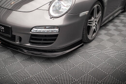 Cup Spoilerlippe Front Ansatz V.1 für Porsche 911 Carrera GTS 997 FL schwarz Hochglanz